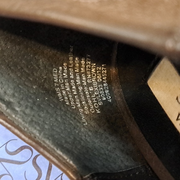 New Women's Simply Vera Wang Stiletto Heel Shoes Dark Brown Size 7 - Picture 4 of 9